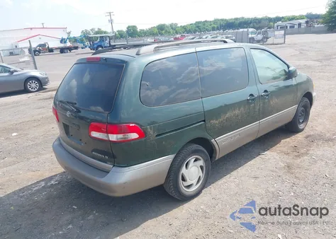2002 Toyota Sienna Xle from USA, damaged, VIN 4T3ZF13C22U422237